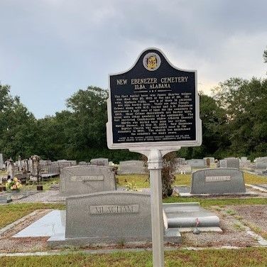 New Ebenezer Cemetery Elba, Alabama Marker image. Click for full size.