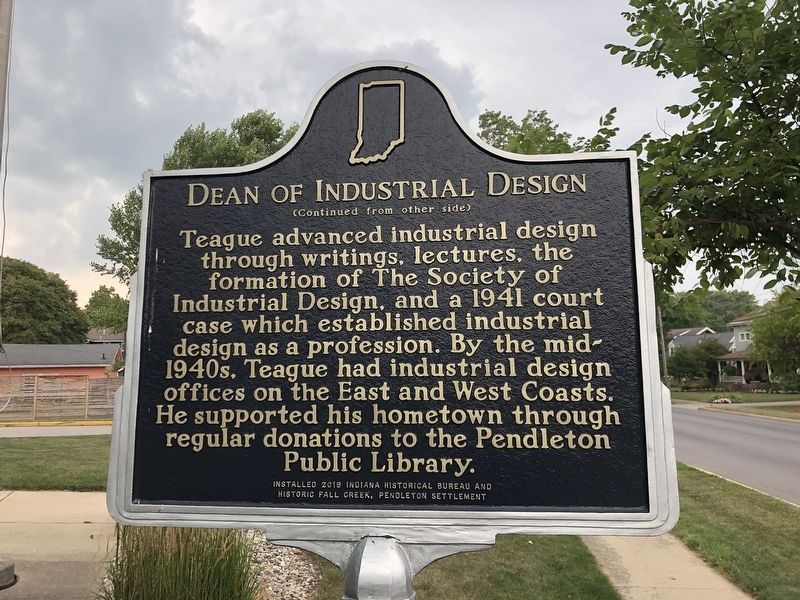 Dean of Industrial Design side of marker image. Click for full size.