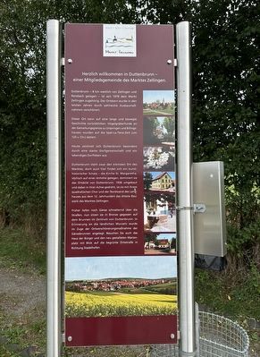 Herzlich Welkommen in Duttenbrunn / Welcome to Duttenbrunn Marker image. Click for full size.