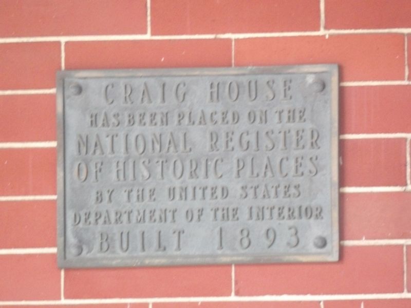 Craig House Marker image. Click for full size.