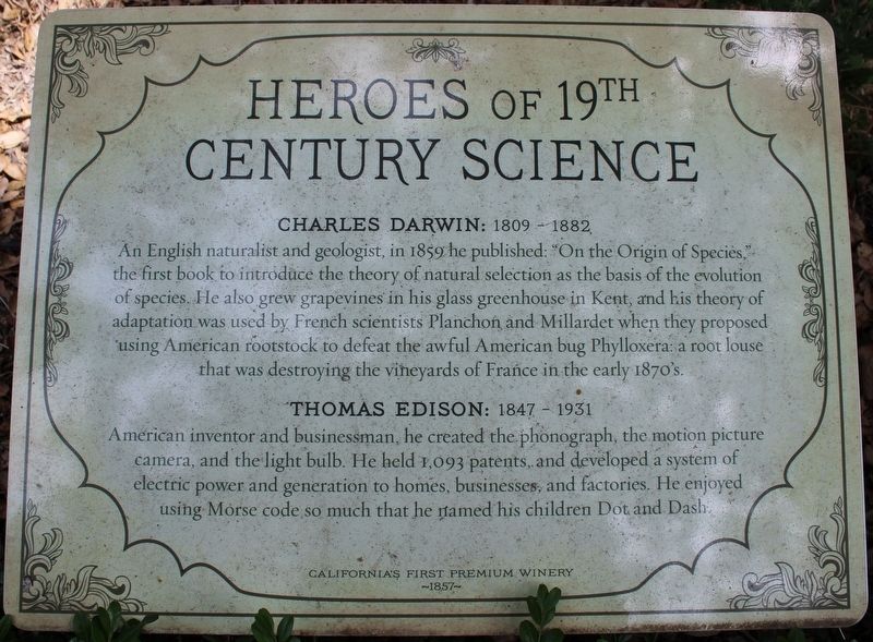 Heroes of 19th Century Science Marker image. Click for full size.