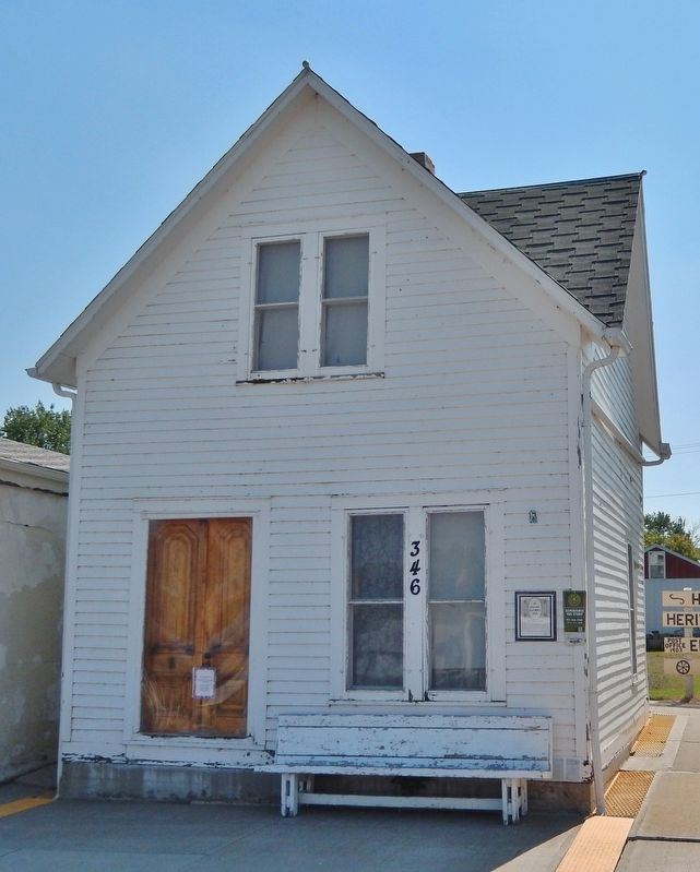 1st Hazelton Post Office 1903 Marker. Click for full size. 1st Hazelton Post Office 1903 Marker image. Click for full size.