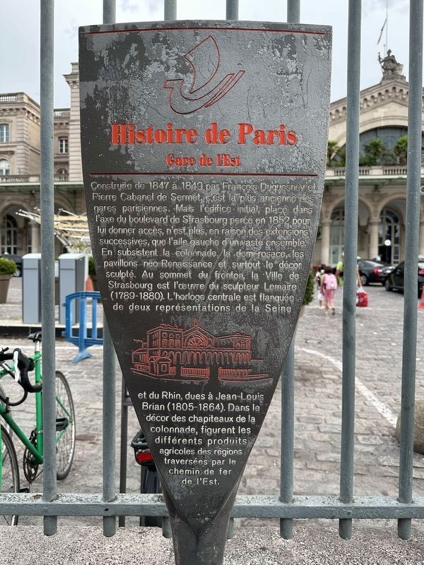 Gare de l�Est Marker image. Click for full size.