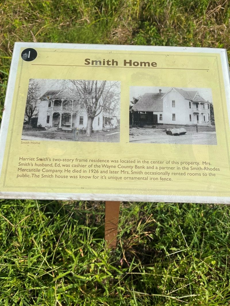 Smith Home Marker image. Click for full size.