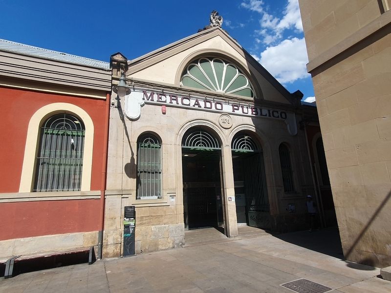 Mercado de Santo Domingo and Marker. Click for full size. Mercado de Santo Domingo and Marker image. Click for full size.