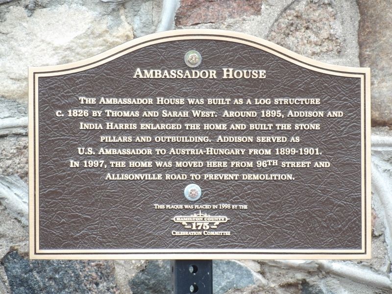 Ambassador House Marker image. Click for full size.
