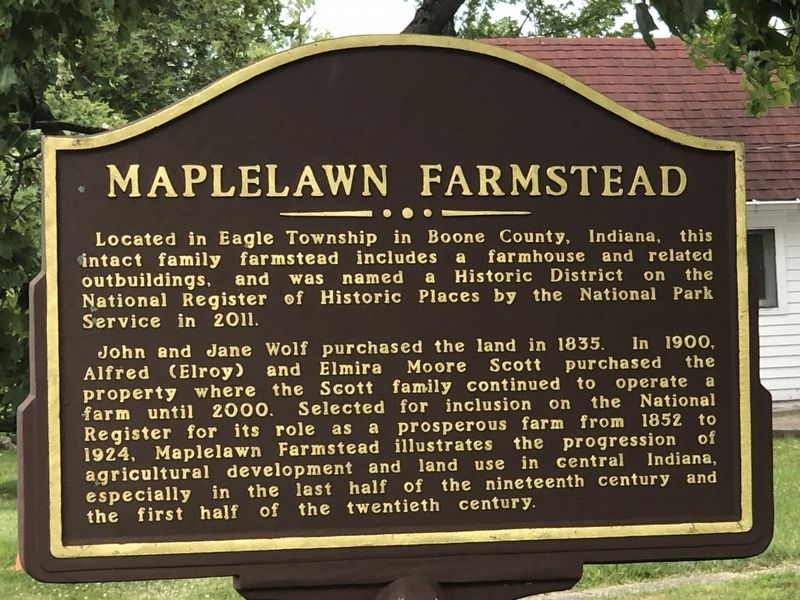 Maplelawn Farmstead Marker image. Click for full size.