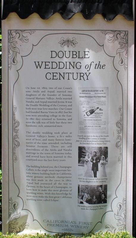 Double Wedding of the Century Marker image. Click for full size.