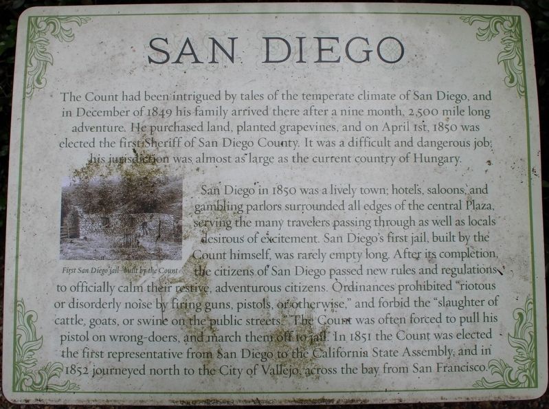 San Diego Marker. Click for full size. San Diego Marker image. Click for full size.