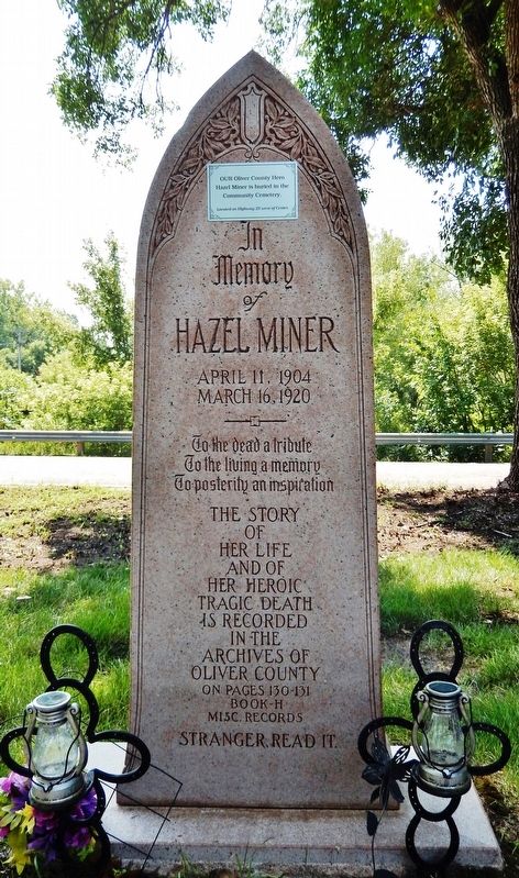 In Memory of Hazel Miner Marker image. Click for full size.
