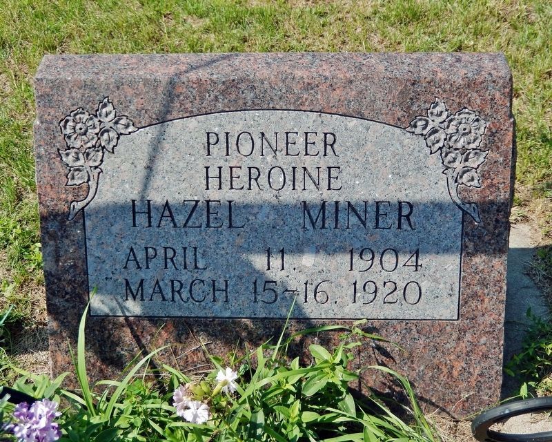 Hazel Miner Grave Marker image. Click for full size.