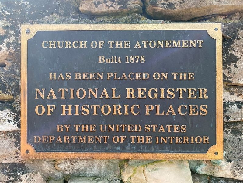 Church of the Atonement Marker. Click for full size. Church of the Atonement Marker image. Click for full size.
