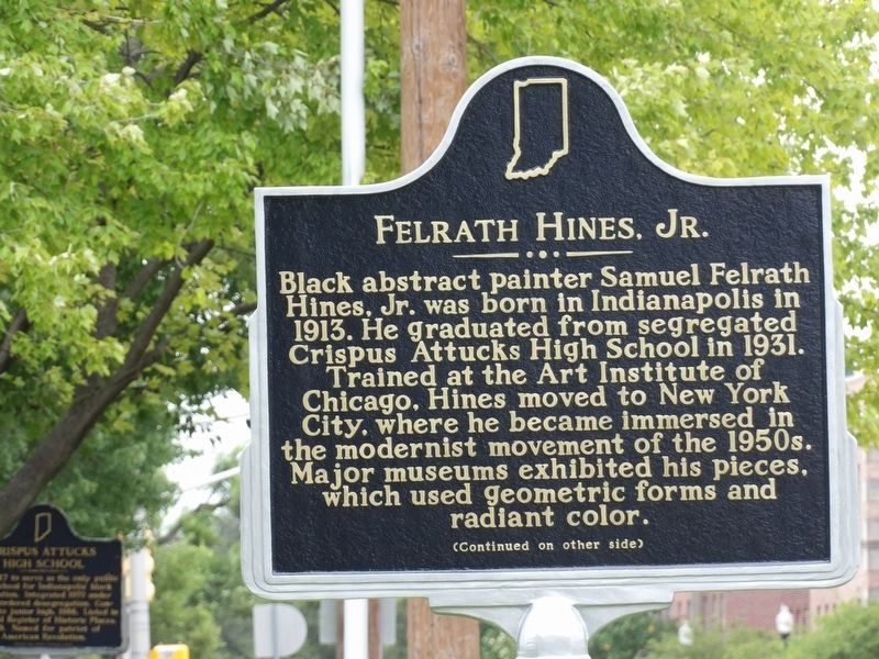 Felrath Hines, Jr. Marker, Side One. Click for full size. Felrath Hines, Jr. Marker, Side One image. Click for full size.