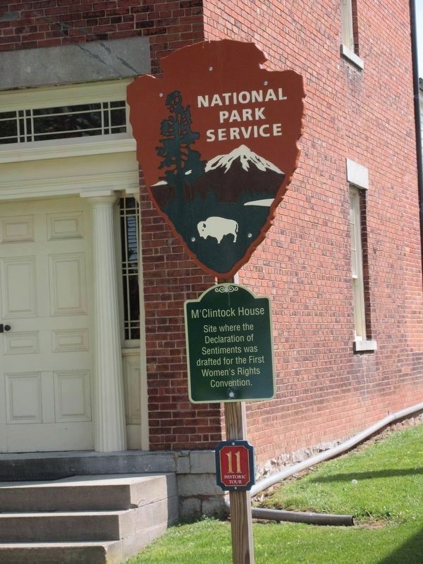 National Park Service Marker - M'Clintock House image. Click for full size.