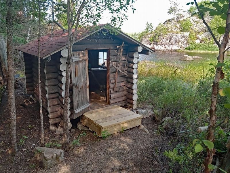 The replica Trapper Shack at Chik-Wauk Museum and Nature Center image. Click for full size.