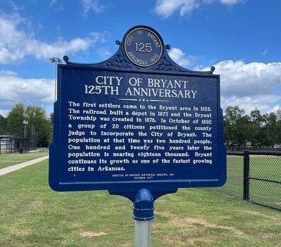 City of Bryant Marker image. Click for full size.