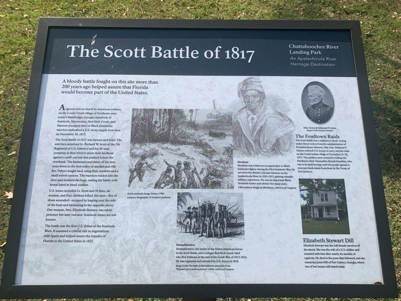 The Scott Battle of 1817 Marker image. Click for full size.