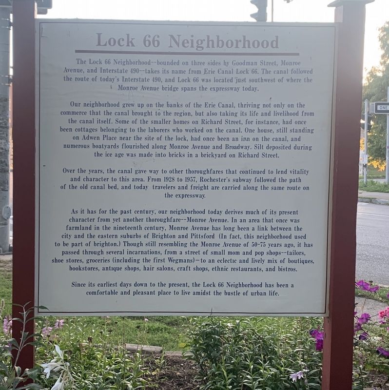 Lock 66 Neighborhood Marker. Click for full size. Lock 66 Neighborhood Marker image. Click for full size.