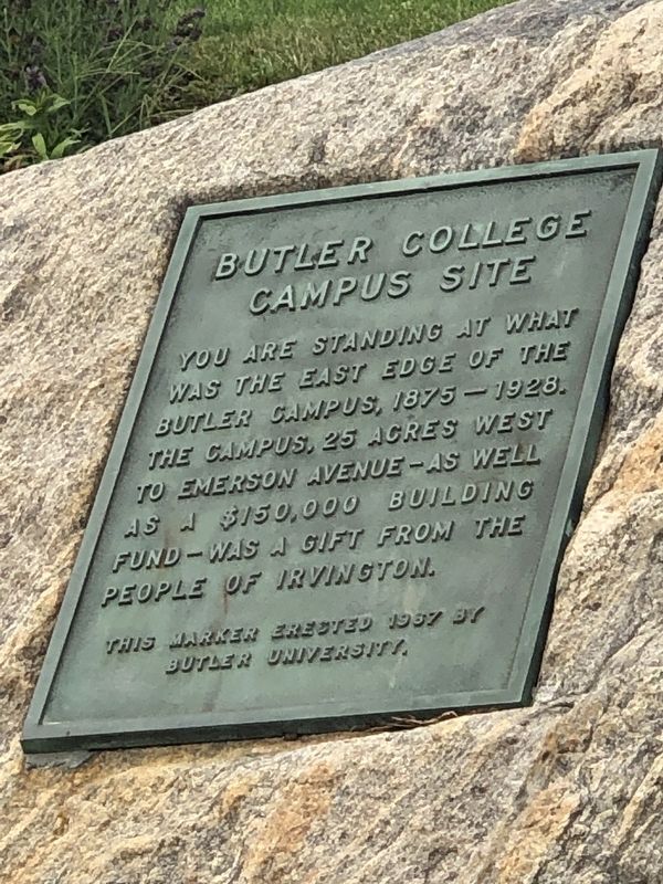 Butler College Campus Site Marker image. Click for full size.