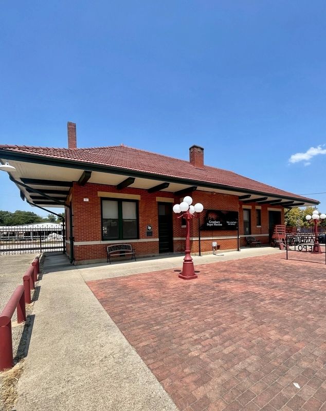 Granbury Railroad Depot Marker. Click for full size. Granbury Railroad Depot Marker image. Click for full size.