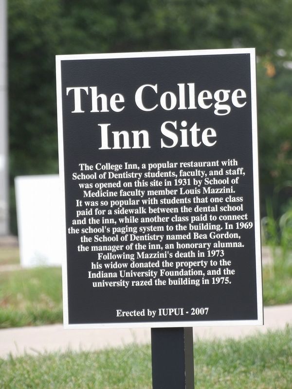 The College Inn Site Marker image. Click for full size.