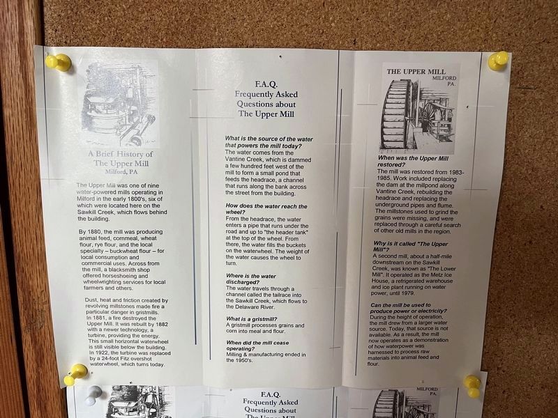 Brochure for the Mill. Click for full size. Brochure for the Mill image. Click for full size.