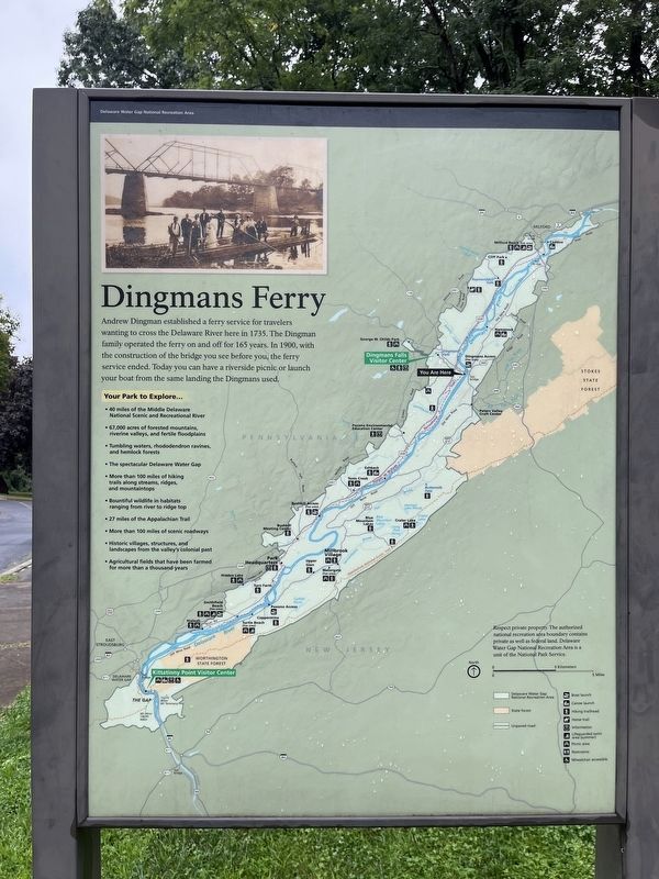 Dingmans Ferry Marker image. Click for full size.