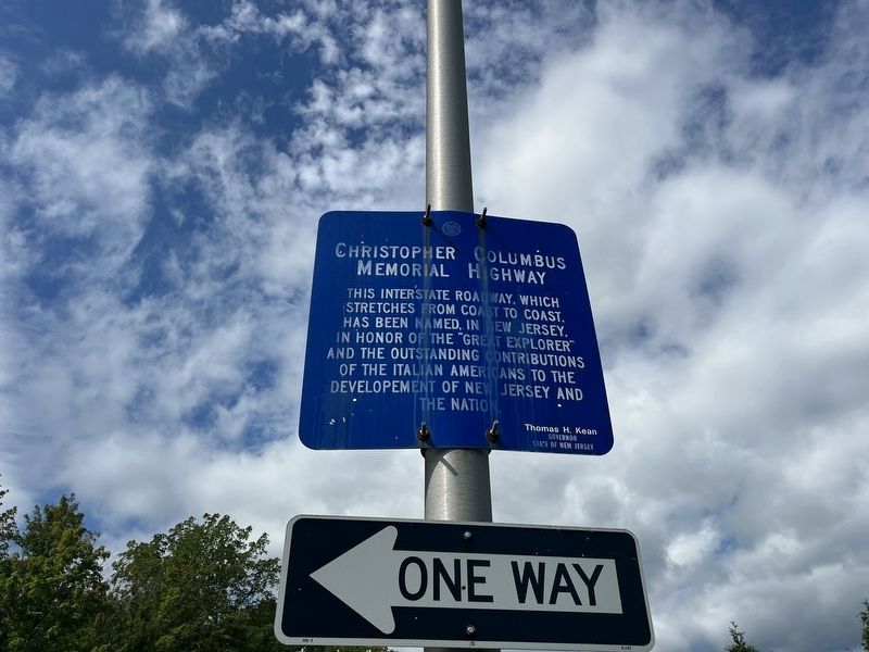 Christopher Columbus Memorial Highway Marker. Click for full size. Christopher Columbus Memorial Highway Marker image. Click for full size.