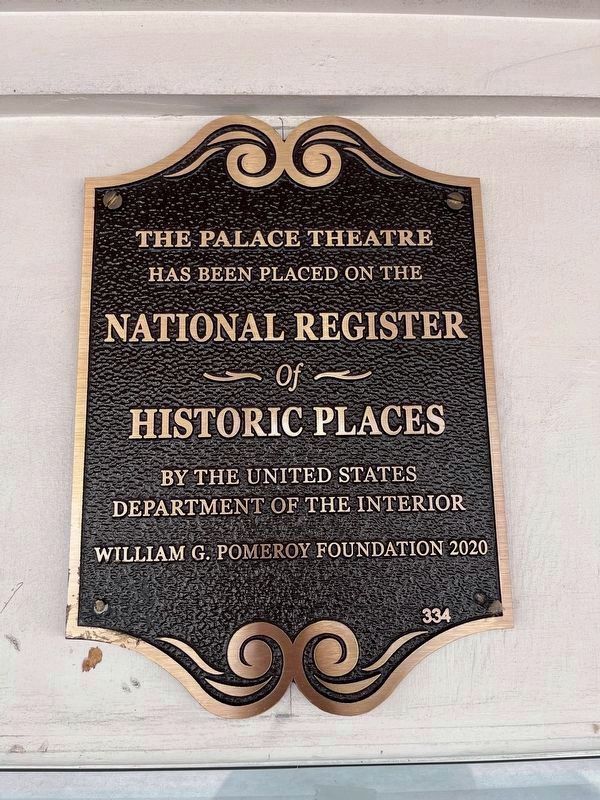 The Palace Theatre Marker image. Click for more information.
