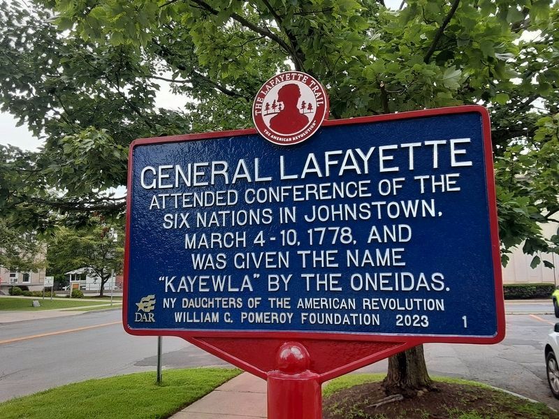 General Lafayette Marker image. Click for full size.