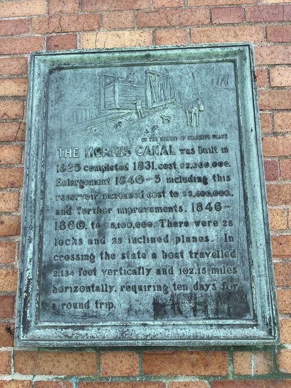 The Morris Canal Marker image. Click for full size.