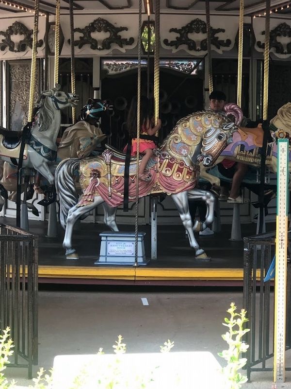 The Columbia Carousel's Silver Anniversary Horse. Click for full size. The Columbia Carousel's Silver Anniversary Horse image. Click for full size.