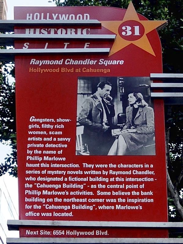 Raymond Chandler Square Marker image. Click for full size.