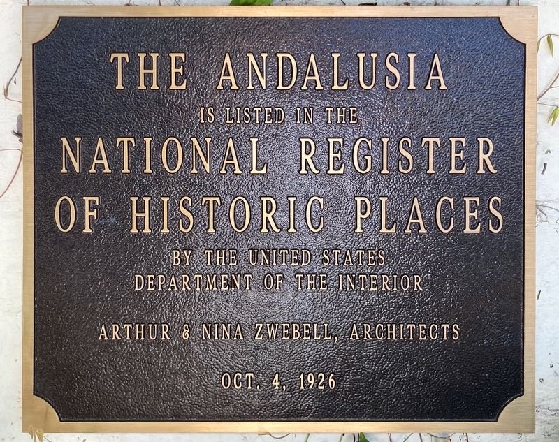The Andalusia Marker. Click for full size. The Andalusia Marker image. Click for full size.