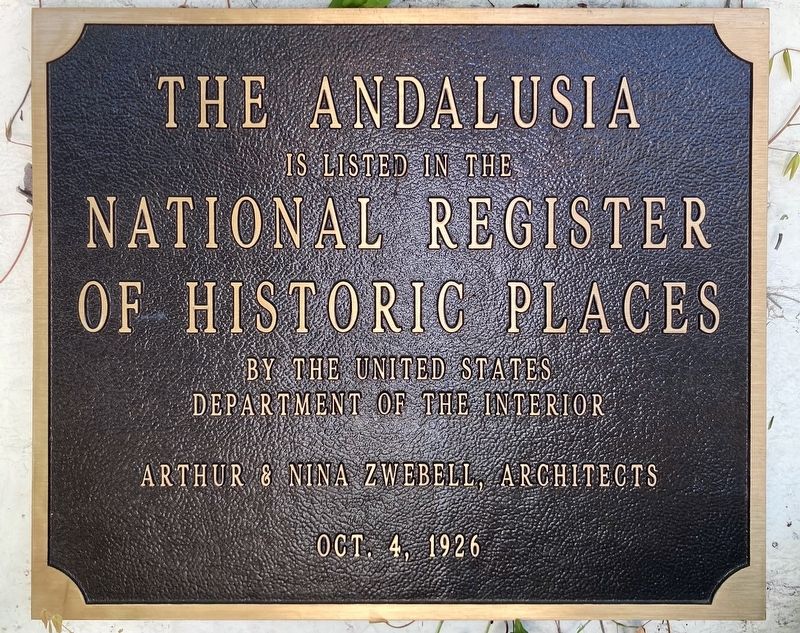 The Andalusia Marker image. Click for full size.