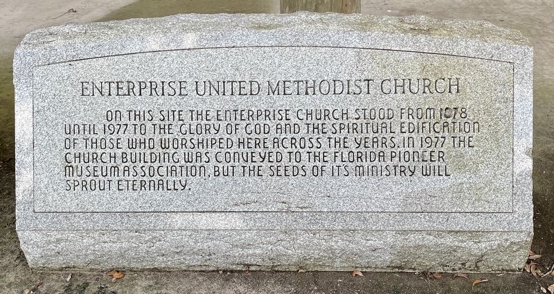 Enterprise United Methodist Church Marker image. Click for full size.