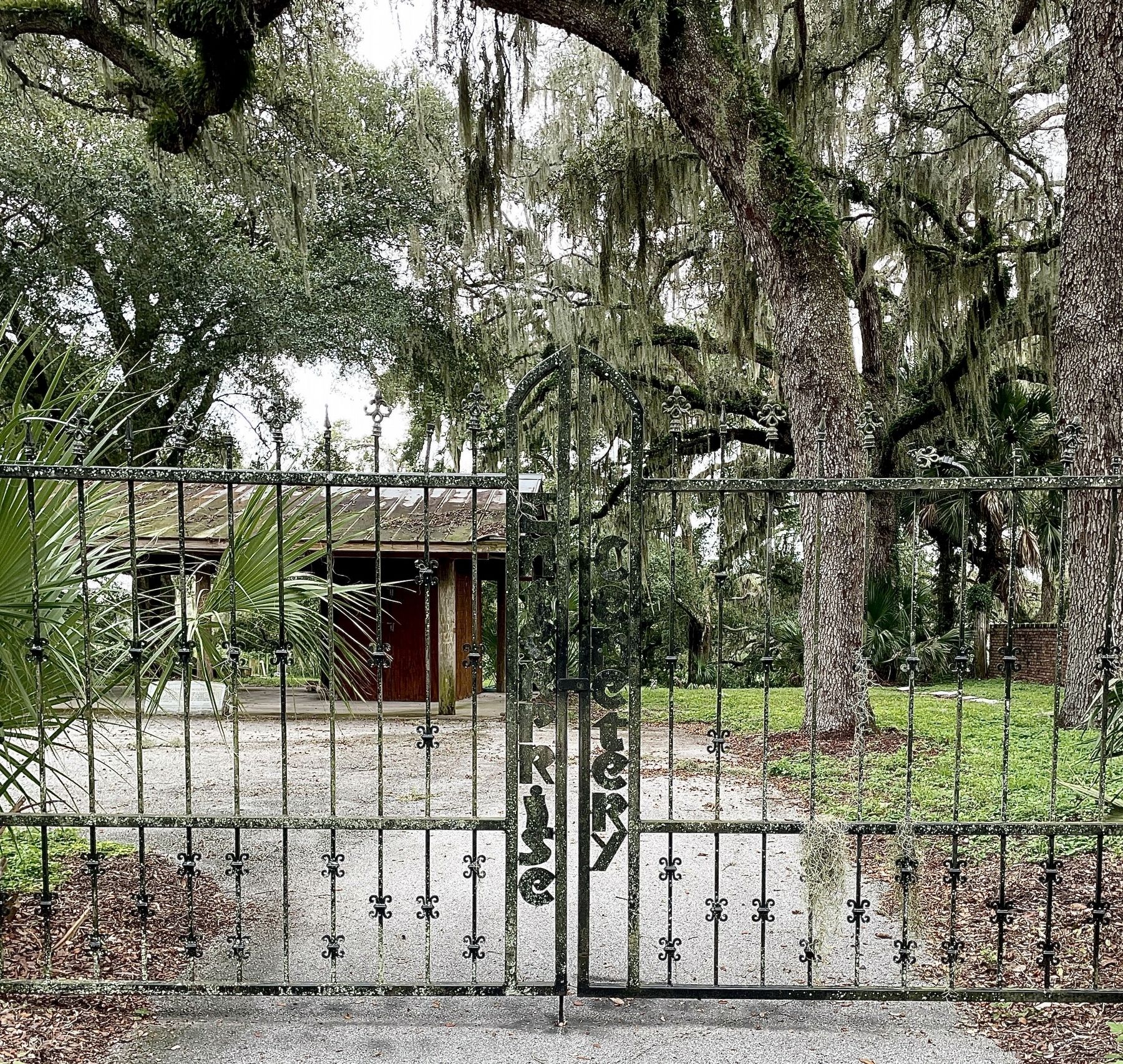 Enterprise Cemetery Gates image. Click for full size.