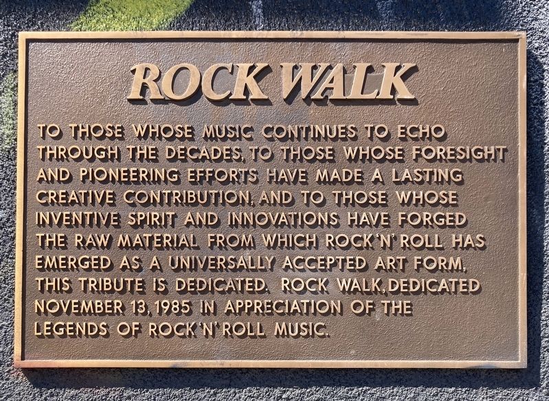 Rock Walk Marker image. Click for full size.