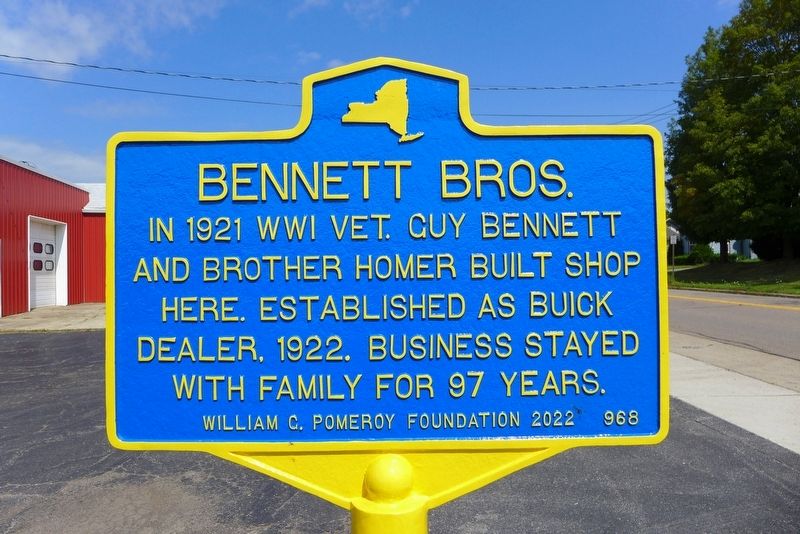 Bennett Bros. Marker image. Click for full size.