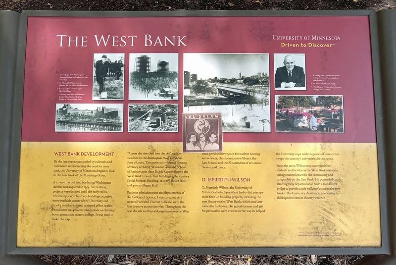 The West Bank Marker image. Click for full size.
