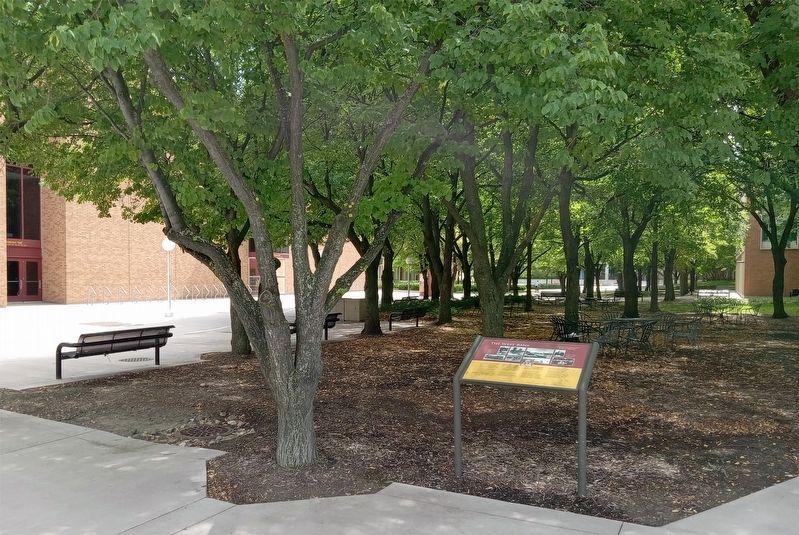 The West Bank Marker just west of Anderson Hall at the University of Minnesota. Click for full size. The West Bank Marker just west of Anderson Hall at the University of Minnesota image. Click for full size.