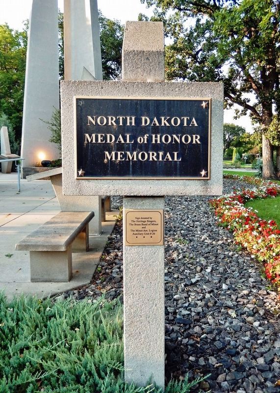North Dakota Medal of Honor Memorial image, Touch for more information