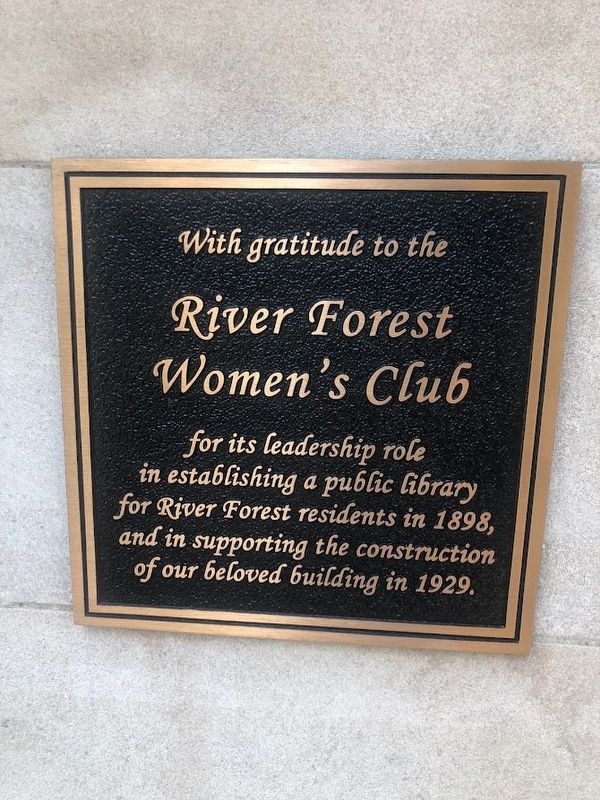 River Forest Women's Club Marker image. Click for full size.