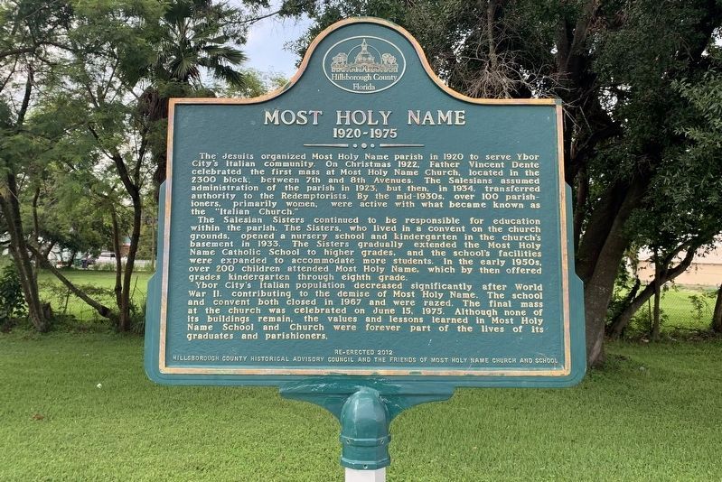 Most Holy Name Marker image. Click for full size.