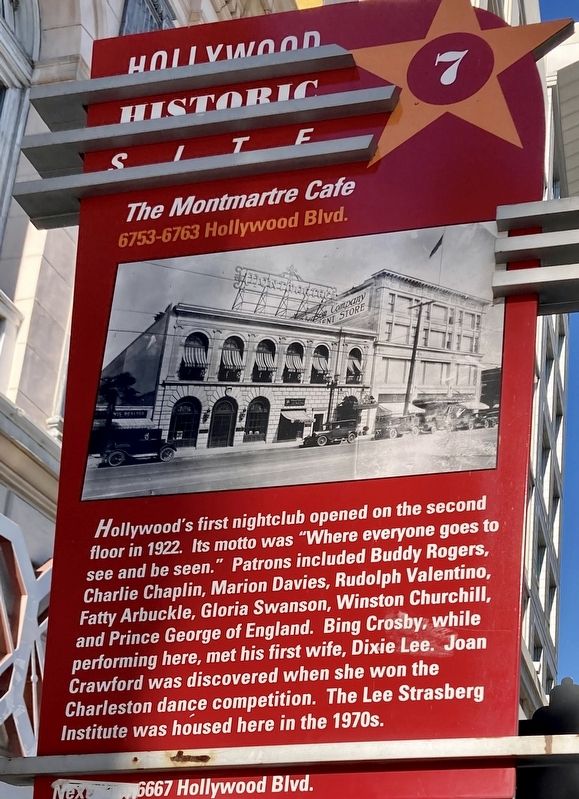 The Montmartre Cafe Marker image. Click for full size.