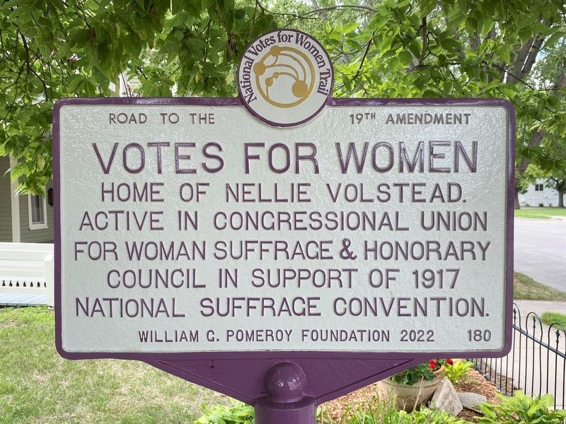 Votes for Women Marker. Click for full size. Votes for Women Marker image. Click for full size.