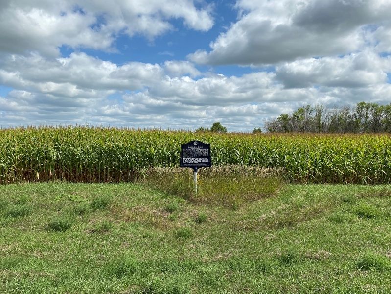 Dakota Camp Marker. Click for full size. Dakota Camp Marker image. Click for full size.