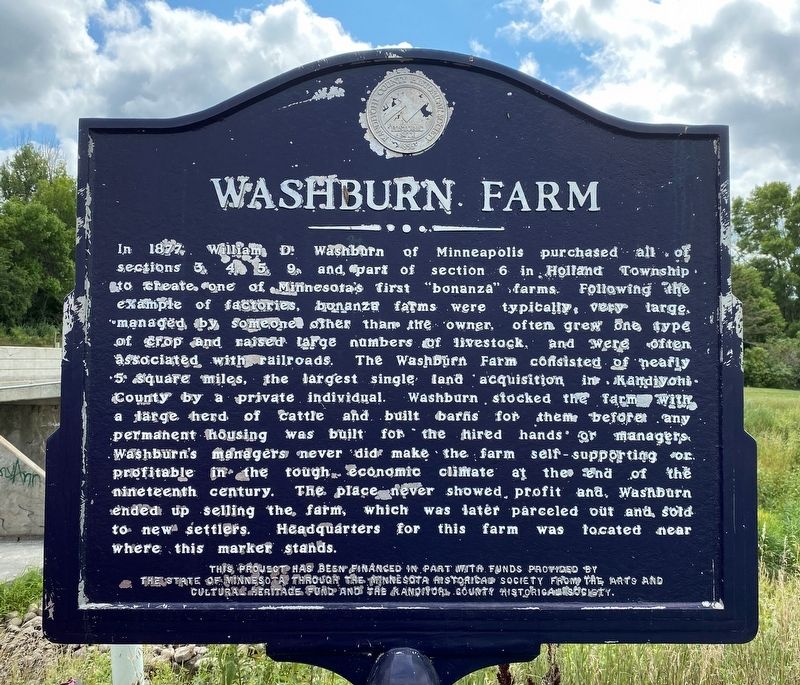 Washburn Farm Marker image. Click for full size.