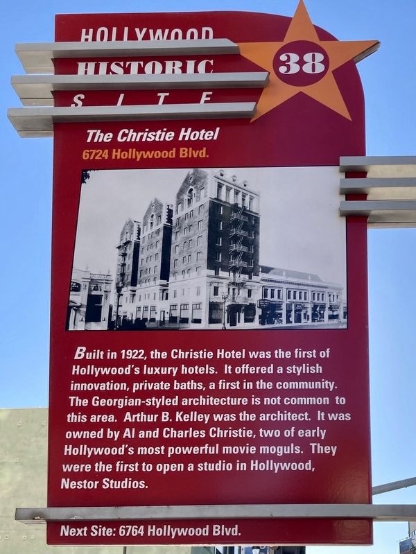 The Christie Hotel Marker. Click for full size. The Christie Hotel Marker image. Click for full size.