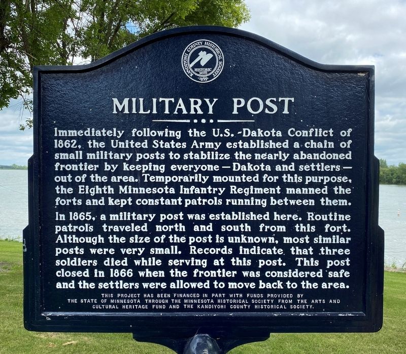 Military Post Marker image. Click for full size.